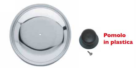 Coperchio Cm 12 con Pomolo. G1/G2 Da Montare mod. DAISY Plastic Omra OMRA
