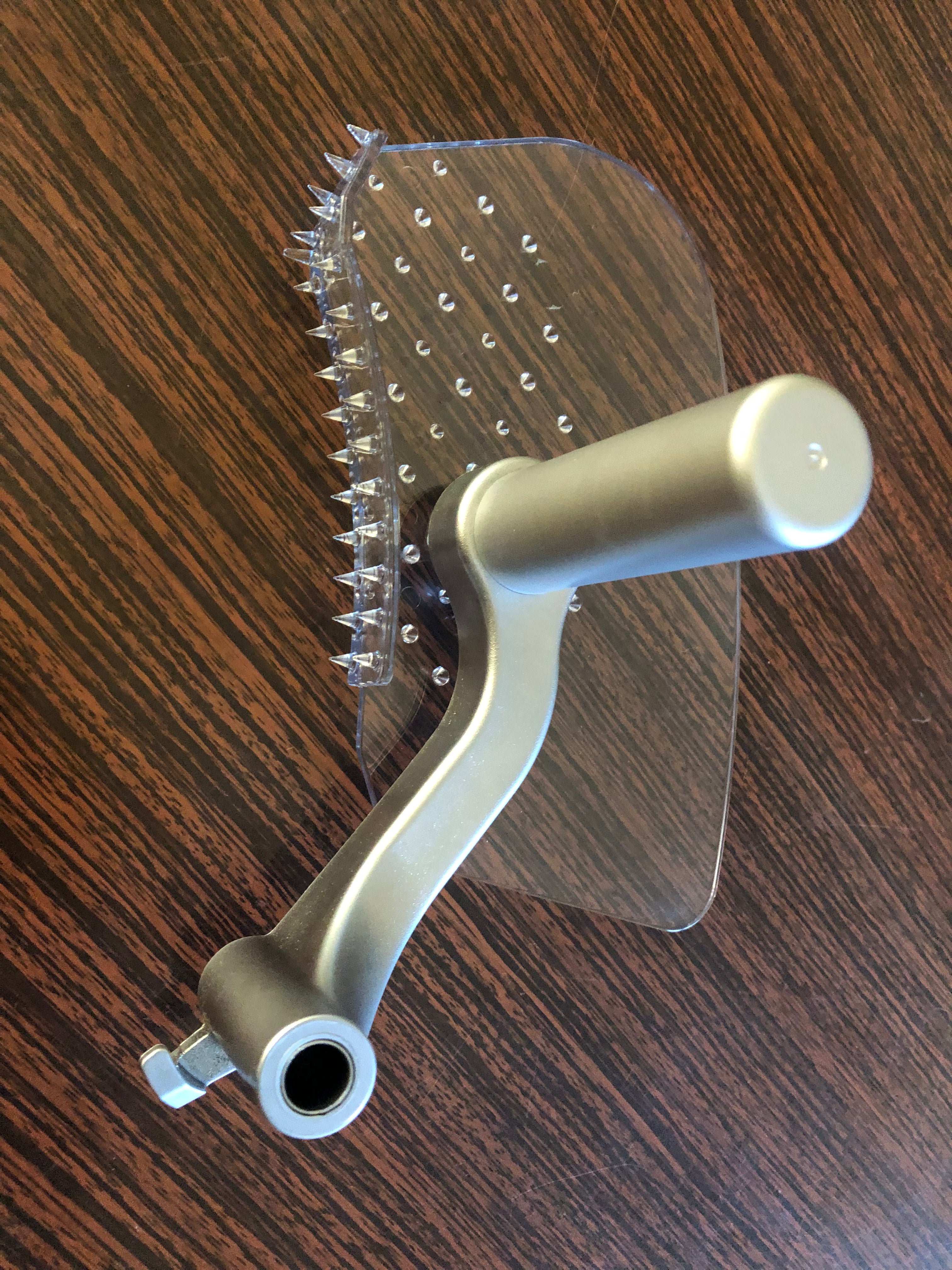 Gruppo Premistoppa Smontabile per Affettatrice RGV – Plastica con Impugnatura Verniciata Alluminio Satinato | Linea Luxury RGV