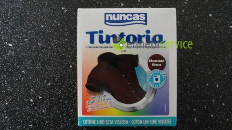 tintoria cotone marrone 100 ml colorante liquido + 100 g fissatore polvere NUNCAS