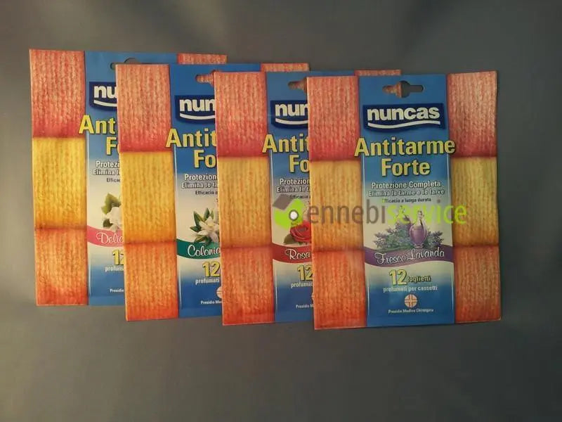 Antitarme forte 12 fogli assortito NUNCAS