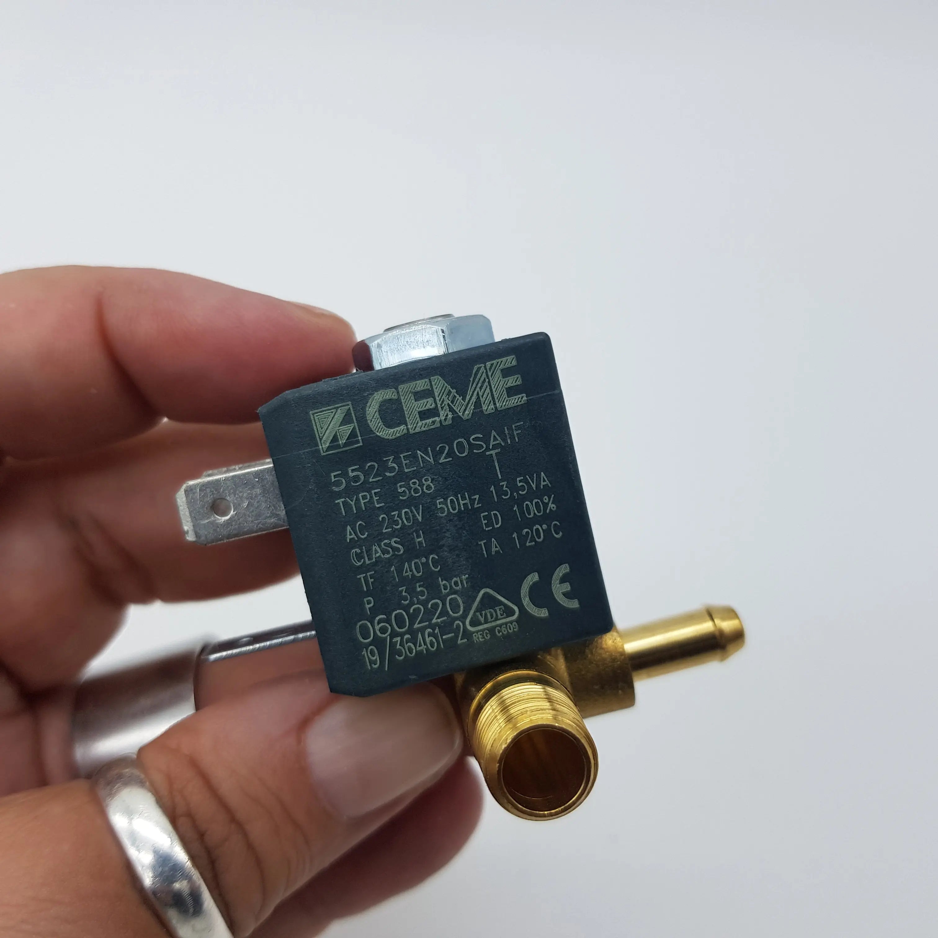 Elettrovalvola vapore CEME angolo 1/8 230V (5523) Ø 2mm Prima Prima