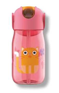 Kids Flip Straw Bottle colore rosa ZOKU ZOKU