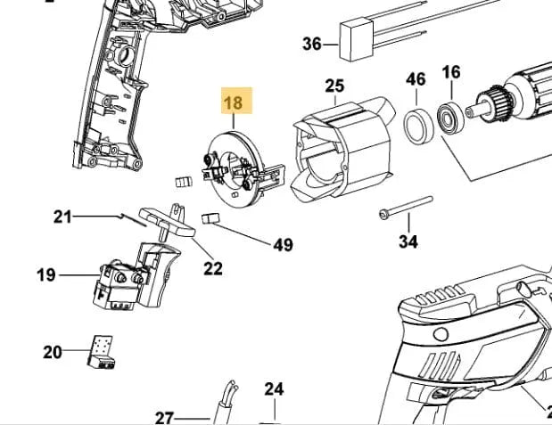 Portaspazzole trapano Black+Decker KR803 BLACK+DECKER