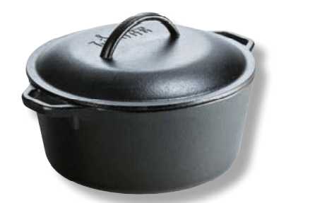 Casseruola con coperchio 4,73L Lodge&Seasoned Lodge&Seasoned