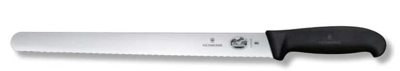 Coltelline Salati Manico nero in Fibrox Lama ondulata 36cm VICTORINOX VICTORINOX