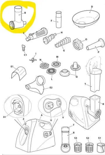 Condotto alimentazione per spremi pomodoro New Duetto Plus RGV 111255 RGV