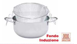 Friggitrice INOX Cm 22 Mod. Lady Omra OMRA