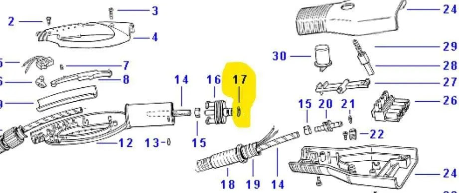 Guarnizione O-Ring 8x2 NBR pistola a vapore Polti POLTI