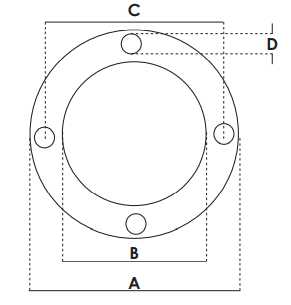 Guarnizione smussata 4 fori Ø 110x67x2mm REVERBERI Prima Prima