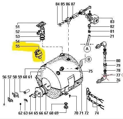 Pressostato XP200A 1/4G DOP TAR Polti POLTI