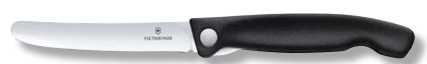 Swiss Classic Coltello tavola lama liscia pieghevole nero in blister VICTORINOX VICTORINOX