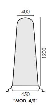 Telo terylene verde 1200x450x400mm UNIVERSALE post Prima Prima