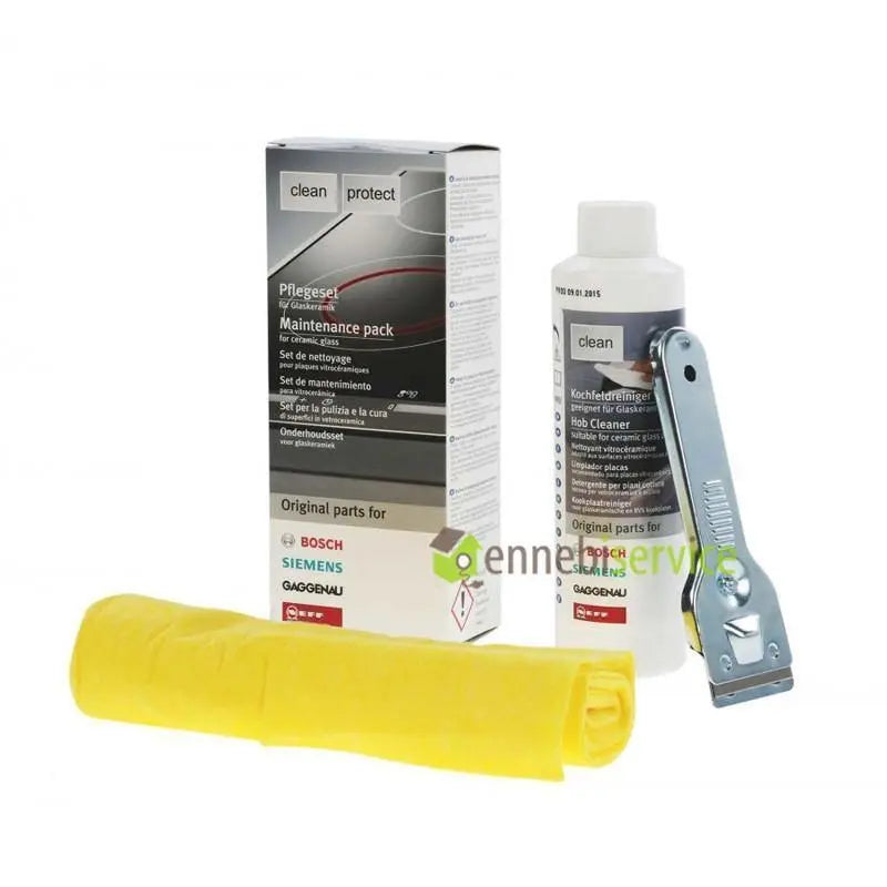 kit completo pulizia piano cottura in vetroceramica originale bosch BOSCH