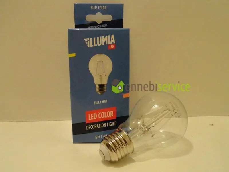 lampadina led e27 4w blu ENNEBISERVICE