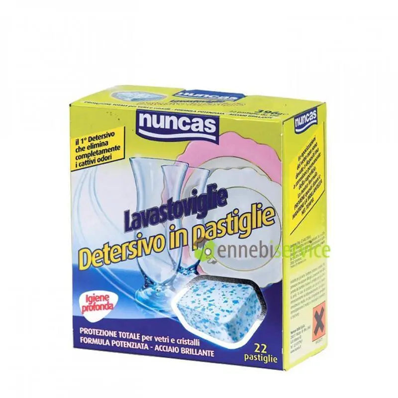 pastiglie detergenti lavastoviglie 22pz NUNCAS