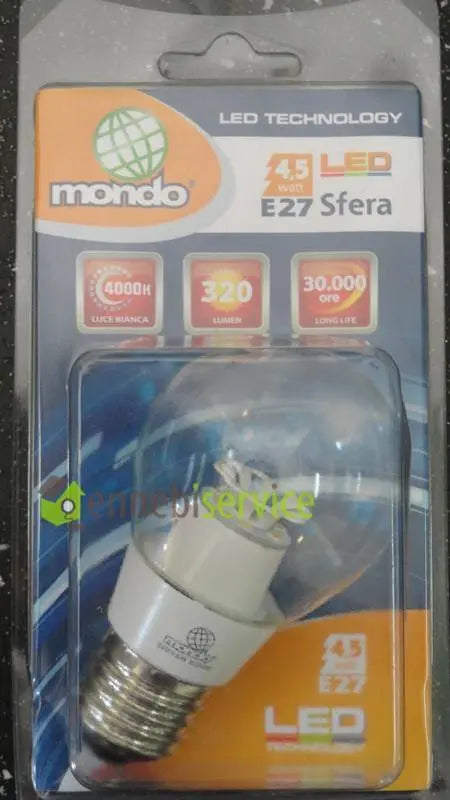 sfera led 4,5 e27 chiara MONDO