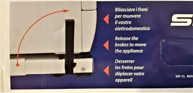 Base supporto antivibrazione e antirumore con ruote per lavatrice e asciugatrice SKL SKL