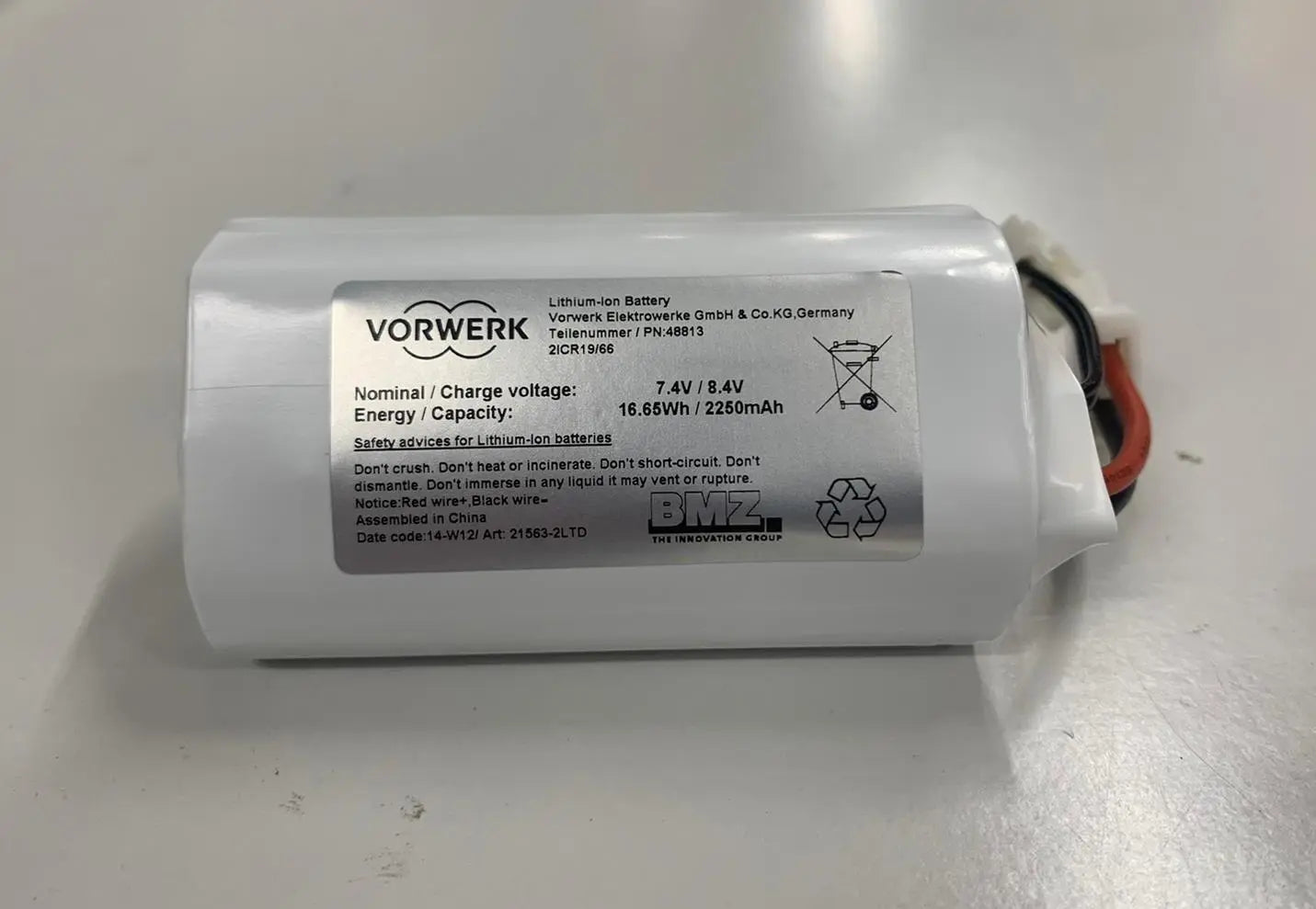 Btteria per tergivetro VG100 Vorwerk Folletto VORWERK FOLLETTO