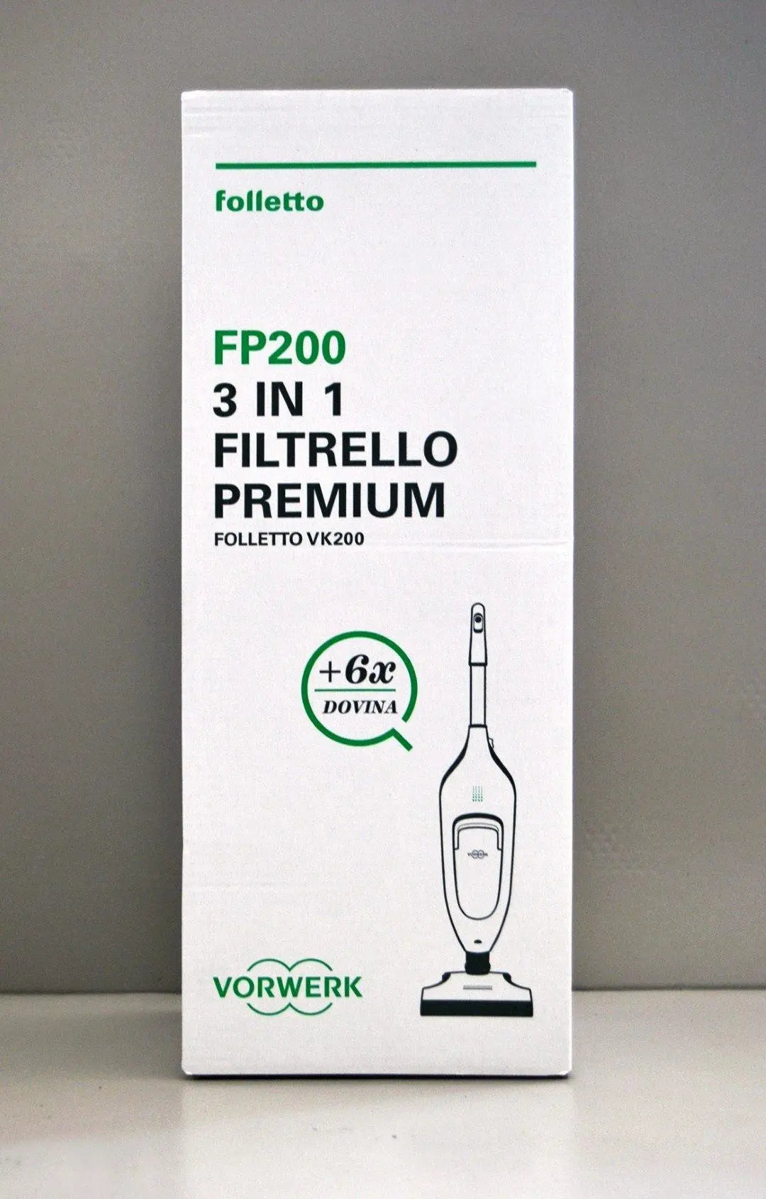 Filtrello premium FP200+6 pz Dovina VK200 Vorwerk Folletto VORWERK FOLLETTO