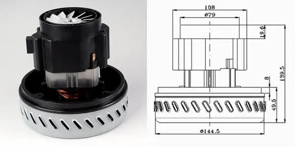 Motore 1000 Watt Singolo stadio Liquido 802PE08 UNIVERSALE