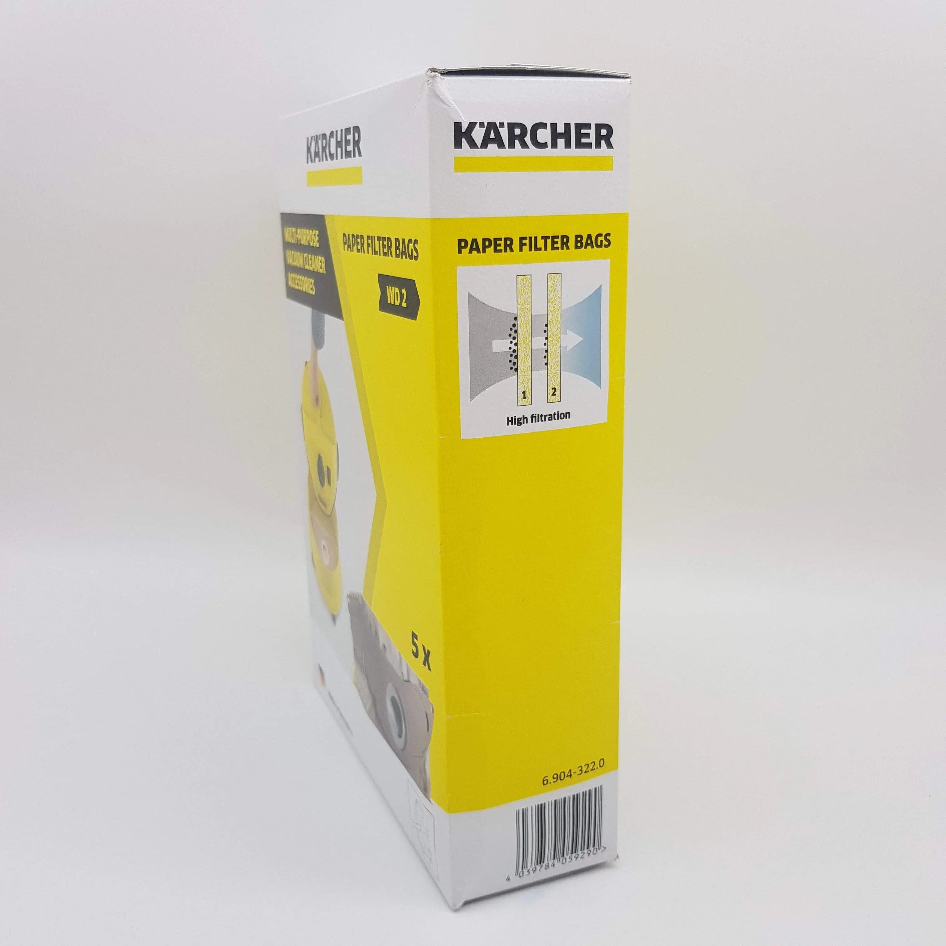 Sacchi per bidone aspirapolvere Karcher originali wd2500m KARCHER