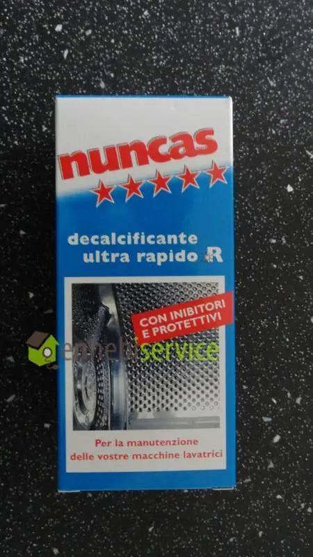 decalcificante ultrarapido per lavatrice 250 gr NUNCAS