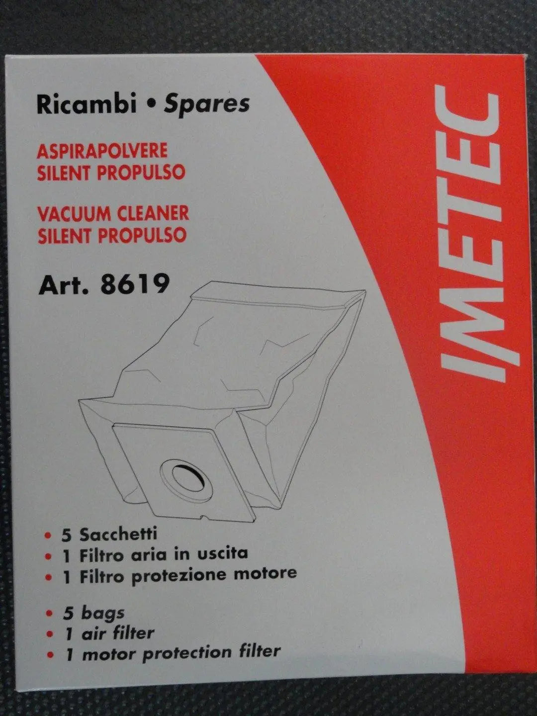 sacchetti originale imetec 8610 5pz IMETEC